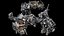 car engines junkyard partial ground photogrammetry