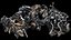 car engines junkyard partial ground photogrammetry