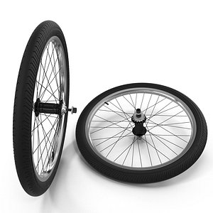 bmx wheels 3d obj