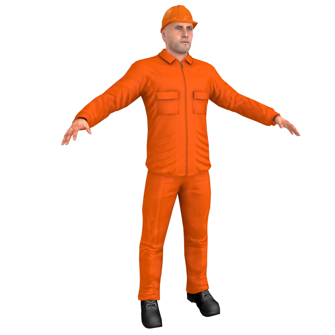 Character worker person 3D model - TurboSquid 1275570