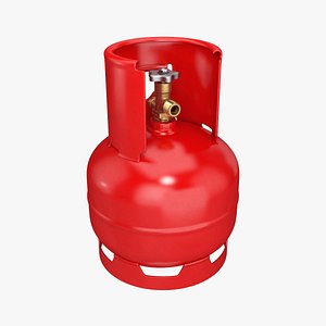 3D model gas cylinder