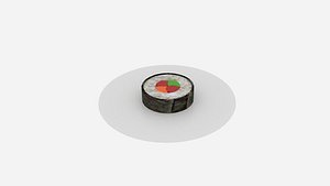 3D sushi roll model