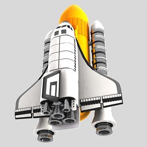 Cartoon Space Shuttle
