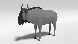 3D model gnu wildebeest