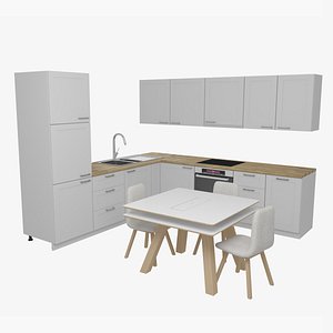 Kitchen with Table and Chairs