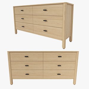 Hargrove 6 Drawer Chest 3D model