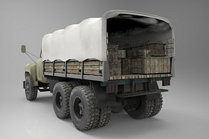 cargo truck 3d model