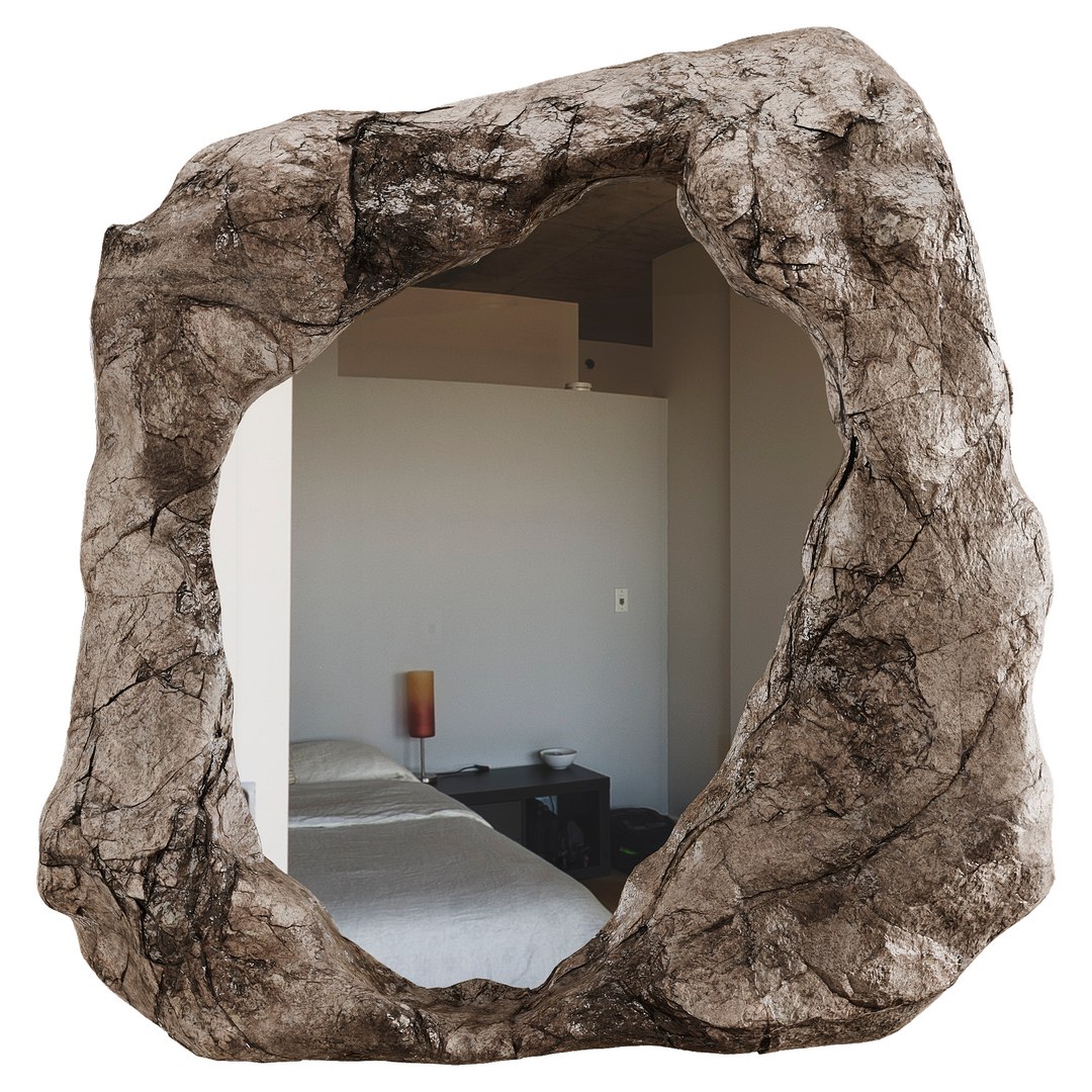 Rock Framed Mirror 3D Model - TurboSquid 2367656