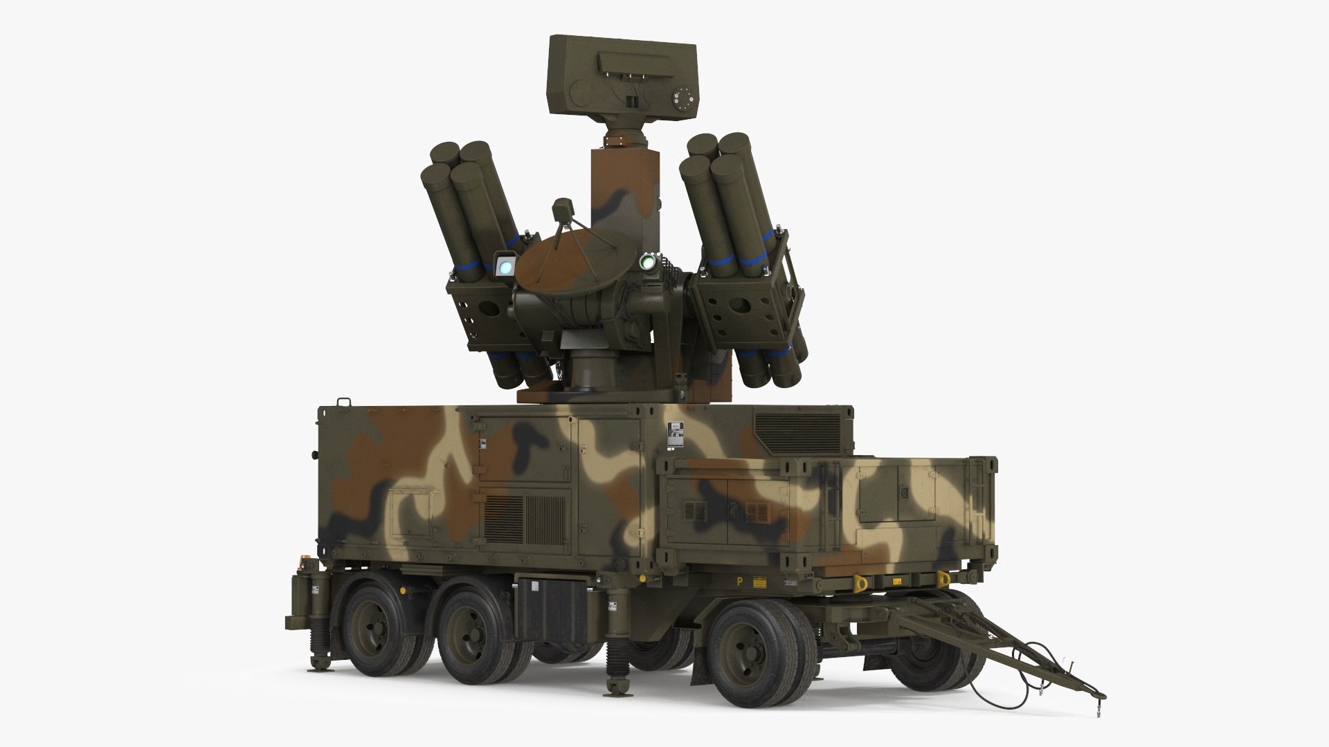 Antiaircraft Missile Launcher on Alert 3D model preview