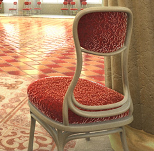 3d model chair rendering