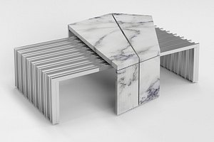 vertigo outdoor coffee table 3D model