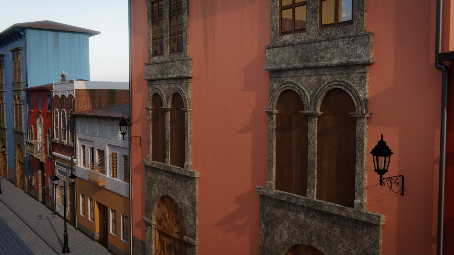 European Street 3d Scene 3D Model - TurboSquid 1983650
