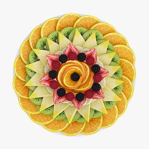 3D Fruit plate model