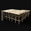 BAMBOO PIER BRIDGE LOG PLATFORM JUNGLE PORT DOCK CONSTRUCTION model