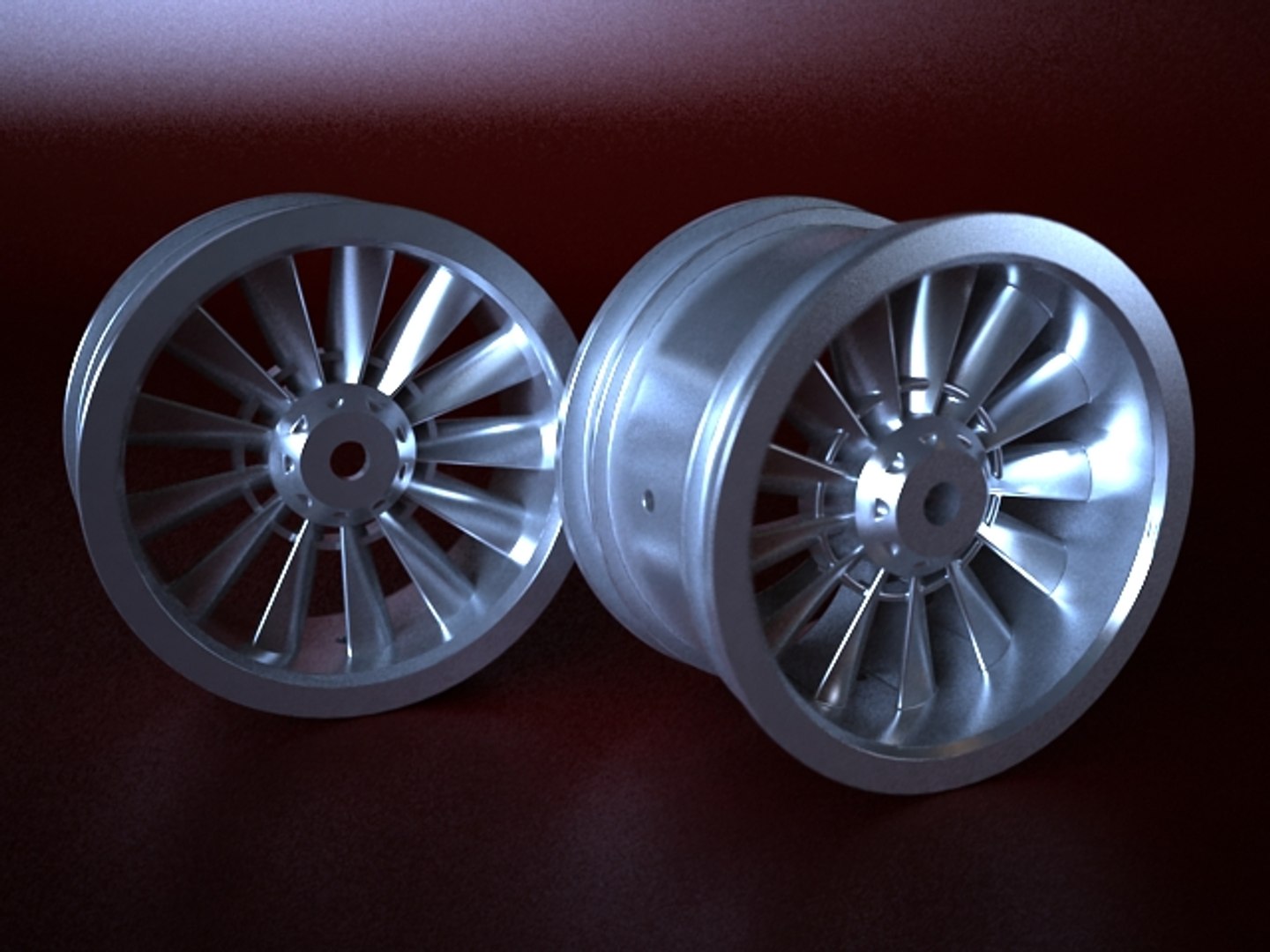 Wheel Rim Spokes Koncept-005 3d Max