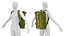 Tactical Military Parachute Backpack Worn Green
