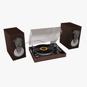 linn turntable speakers 3d model