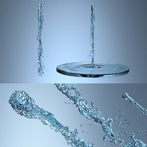 3D Liquid Flow Set For Blender model