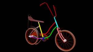3D stingray girls bike model