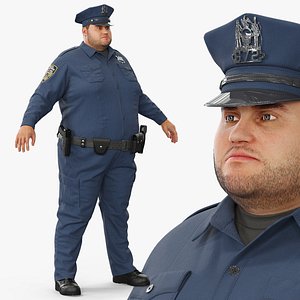 Overweight NYPD Police Officer Fur for Maya