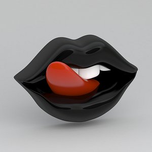 black Tongue Licking 3D model
