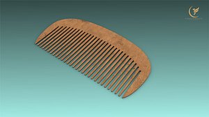3D model low-poly comb