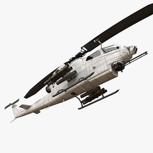 3D Bell AH-1S Cobra Blank Complex Animation