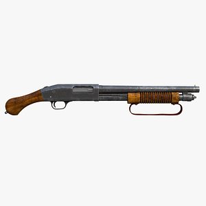 Shotgun Mossberg 590 Old - Full Detail
