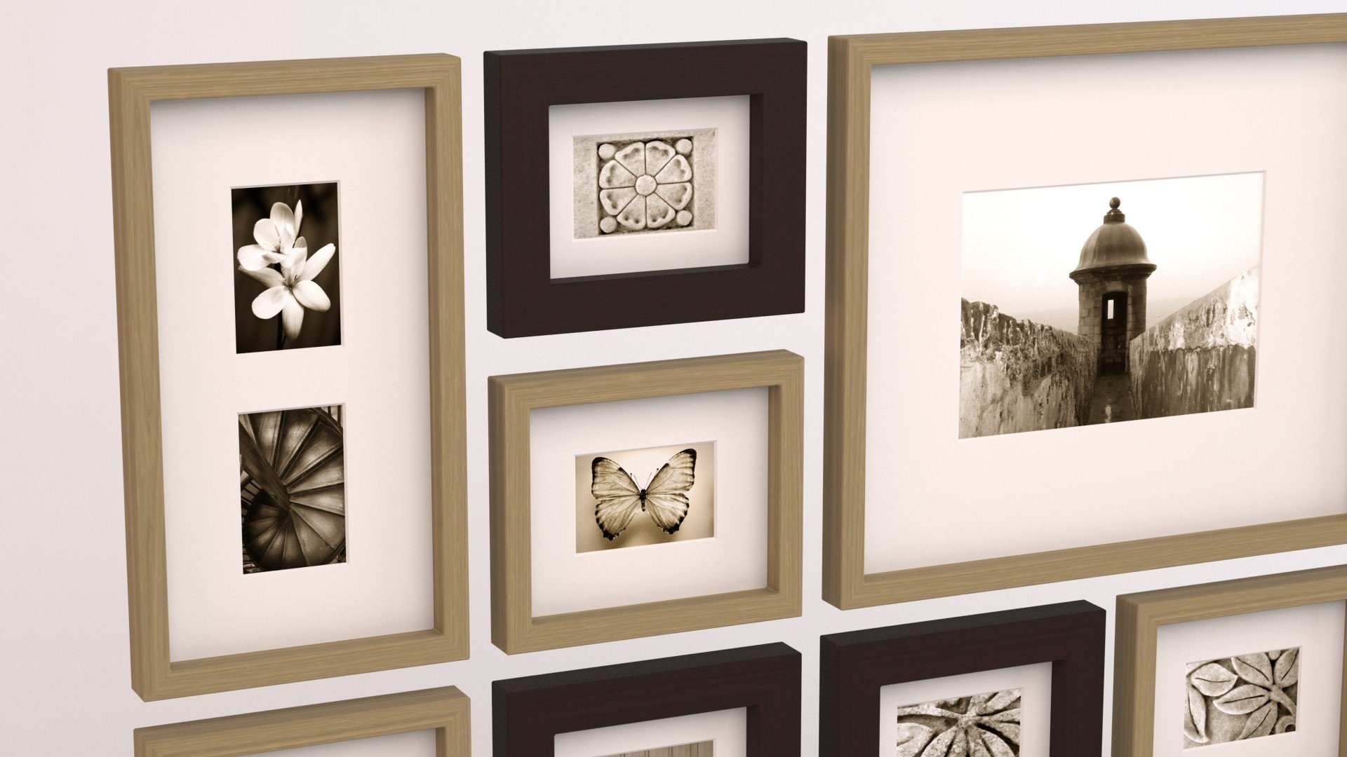 3d Model Contemporary Picture Wall Frames