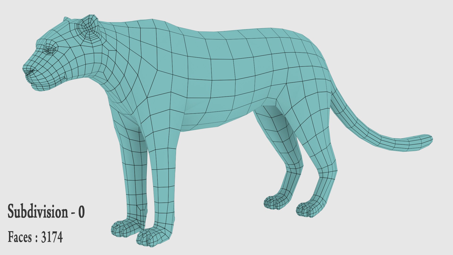 Leopard Low Poly Model - TurboSquid 1745582