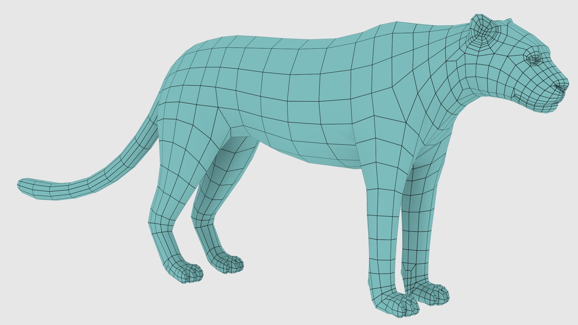 Leopard Low Poly Model - TurboSquid 1745582