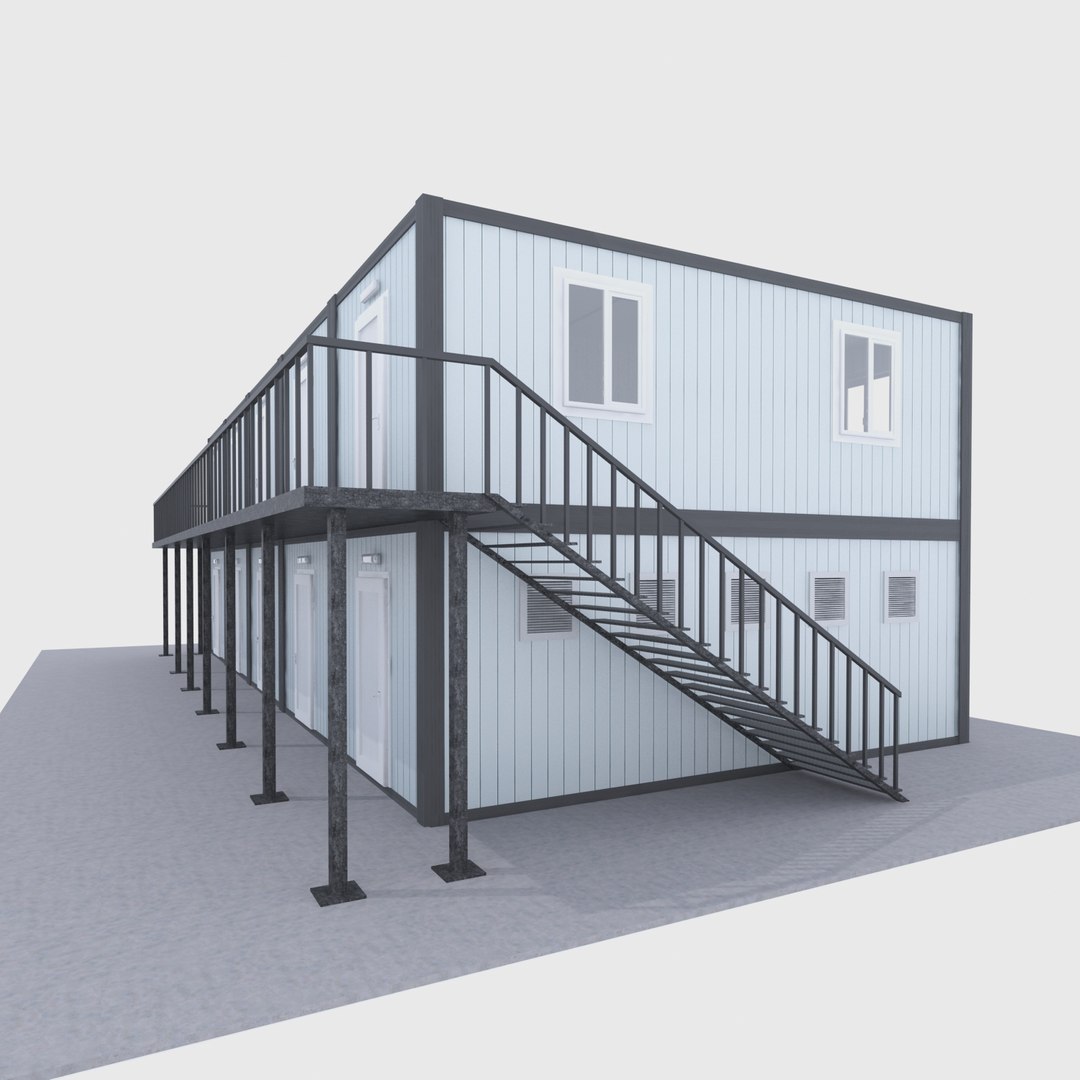 Prefabricated Building 3D - TurboSquid 1377351