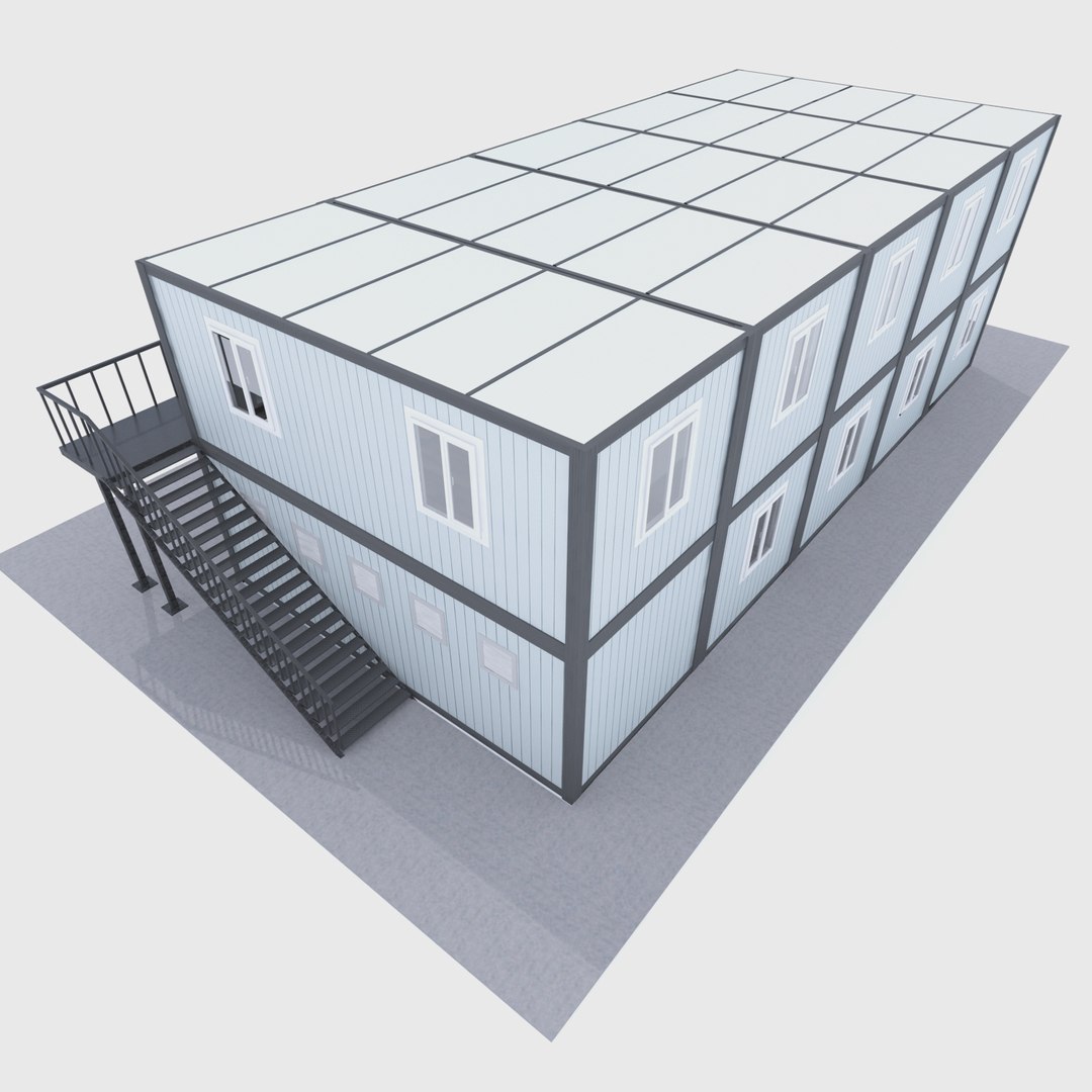 Prefabricated Building 3D - TurboSquid 1377351