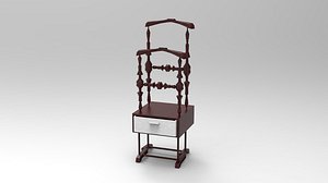 Coat Hanger Stand Design 2 - 3D Model Low-poly