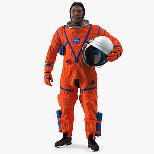 Astronaut Wearing ACES Suit