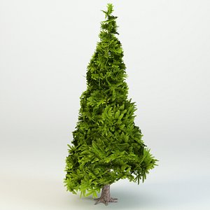 3D model cartoon tree