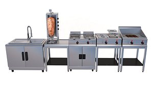 3D model Commercial Kitchen Appliances Collection