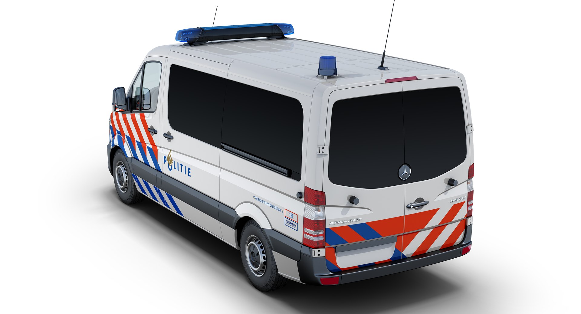 Mercedes-benz Sprinter Dutch Police 3D Model - TurboSquid 1405949