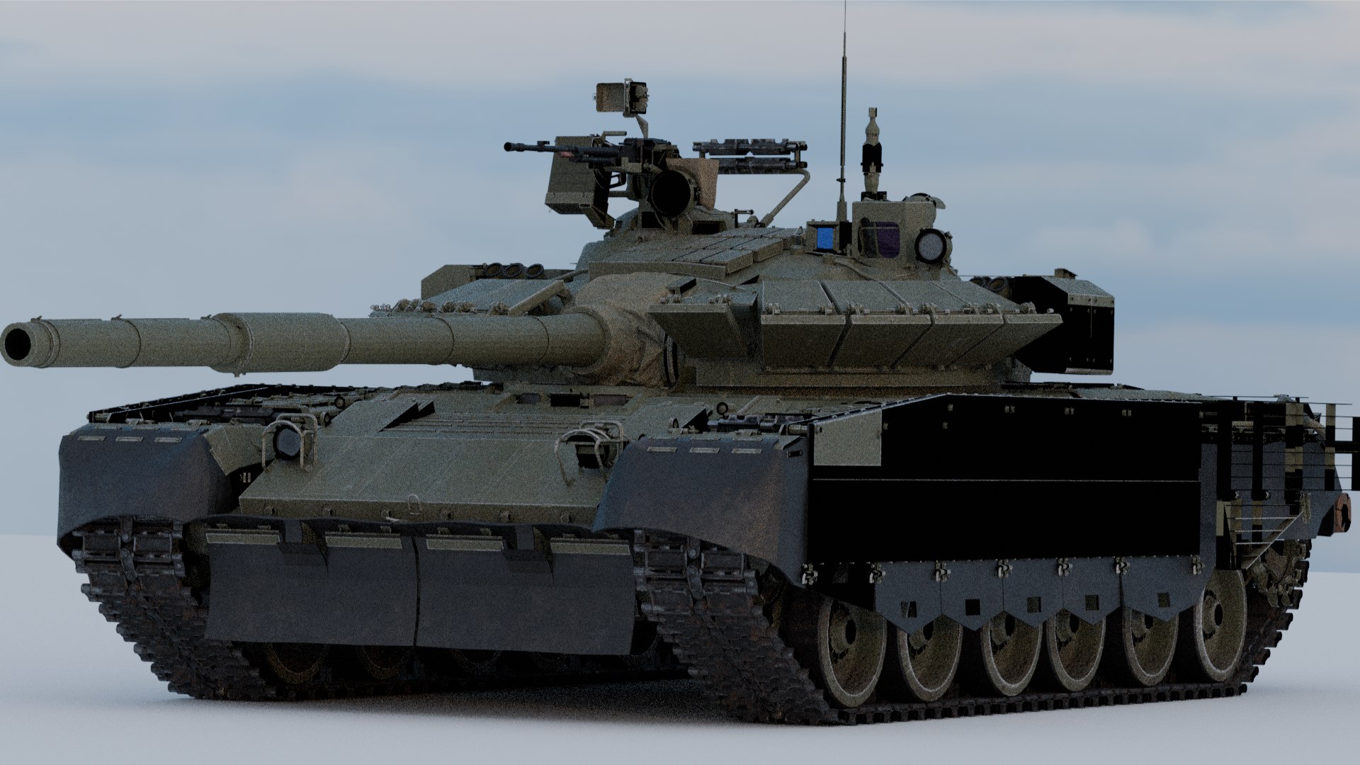 3D Model Russian T-80BVM - TurboSquid 2254920