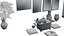 Japanisches Haus und Vegetationsumgebungs-Asset-Paket