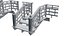 Japanisches Haus und Vegetationsumgebungs-Asset-Paket