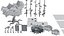 Japanisches Haus und Vegetationsumgebungs-Asset-Paket