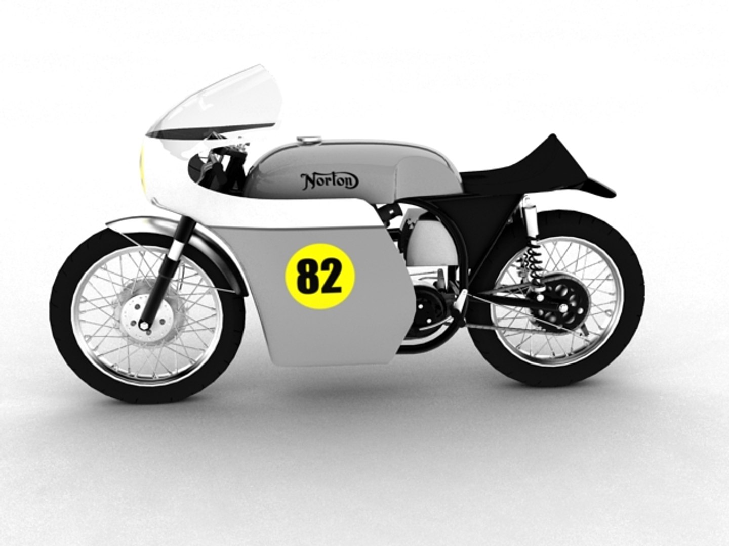 3d Norton Racer 1960 Model