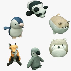 Plush Animal Collection 10 3D model