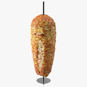vertical turkish doner kebab 3D model