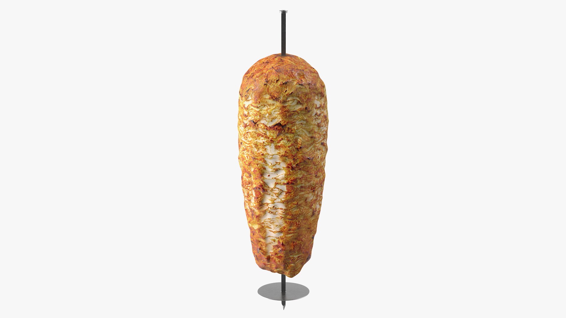 Vertical Turkish Doner Kebab 3D model preview