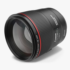 Lens Canon EF 85mm 3D model