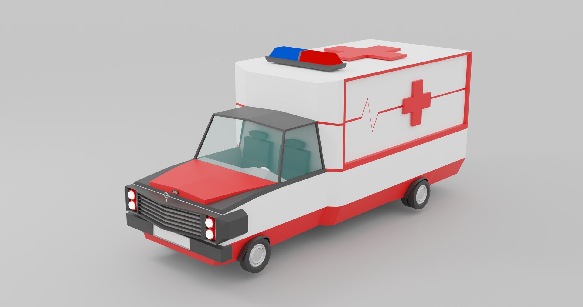 3D Model Ambulance Polys - TurboSquid 1427243