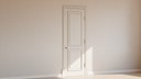 Classic door wood white