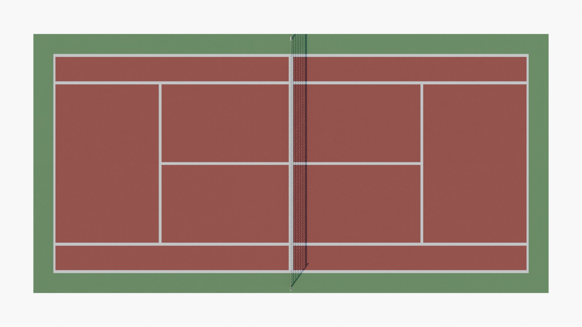 3D Tennis Court V3 - TurboSquid 1856660